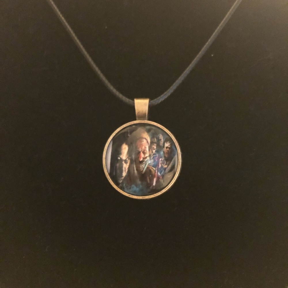 Color Horror inspired 18” adjustable pendant